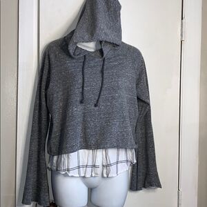 GENERATION LOVE Grey Twofer Hoodie-S
